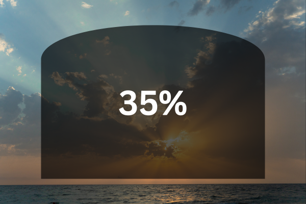 35 percent tint shade